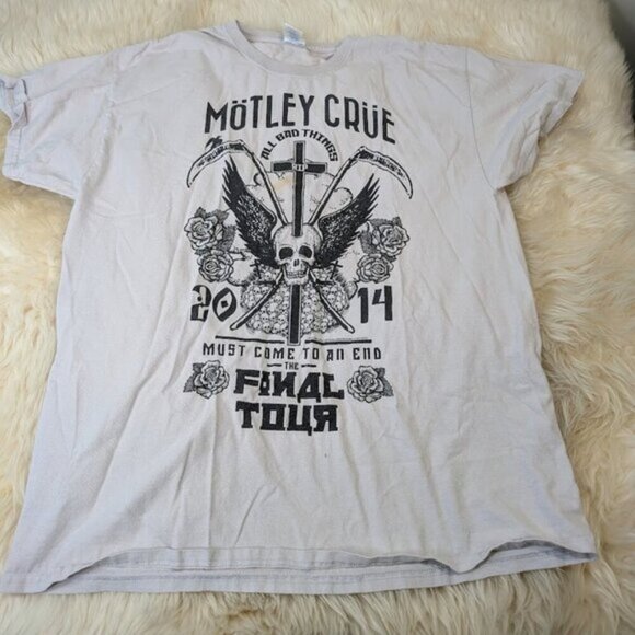 Motley Cure 2014 All Bad Things Must Come To An End T Shirt Men Size XL - Picture 1 of 7